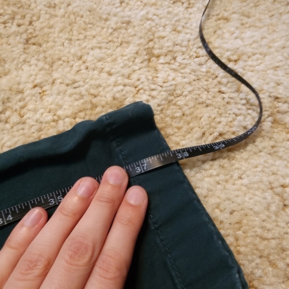 Tommy Hilfiger dark green pants chinos cotton - Picture 9 of 10